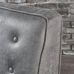 English Elm Christopher Knight Home® - Fabric Recliner Chair Mid-Century Modern Pushback Single Sofa with Tufted Cushion, Birch Legs, Cozy Comfort Slate 60741.00MF