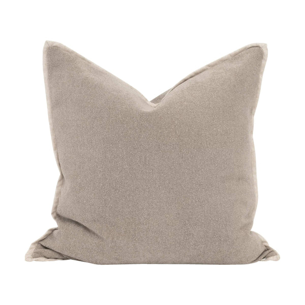 Essentials for Living The Micro Boucle Down Filled Throw Pillow Set Stain Resistant Jute Piping Accent 7202-22.LATMB/JUT