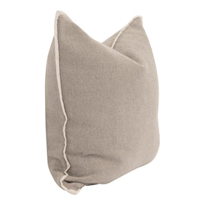 Essentials for Living The Micro Boucle Down Filled Throw Pillow Set Stain Resistant Jute Piping Accent 7202-22.LATMB/JUT