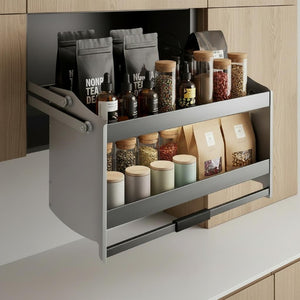 35 Inch Stainless Steel Cabinet Insert for Modern Kitchen Organization and Storage
