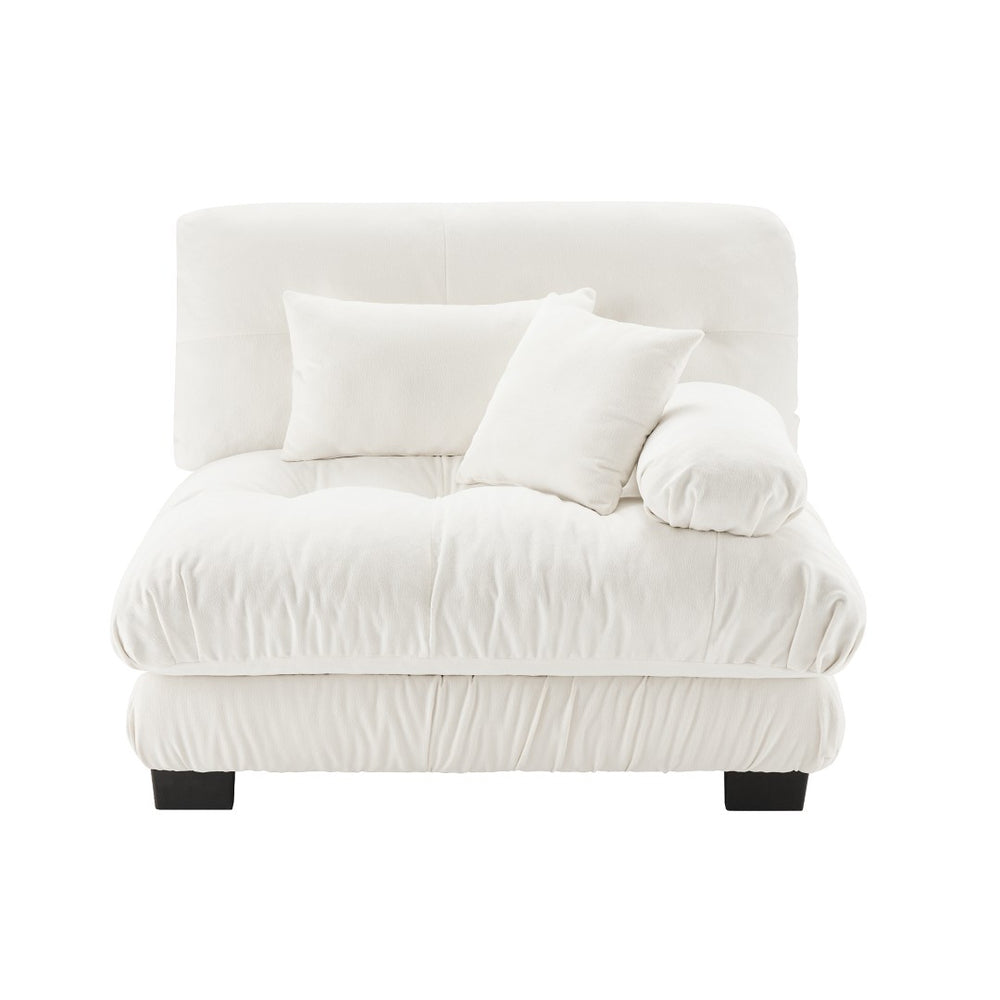 English Elm 27 Modular Rsf Sectional Sofa in Breathable Chenille with Solid Wood Frame W714P253469