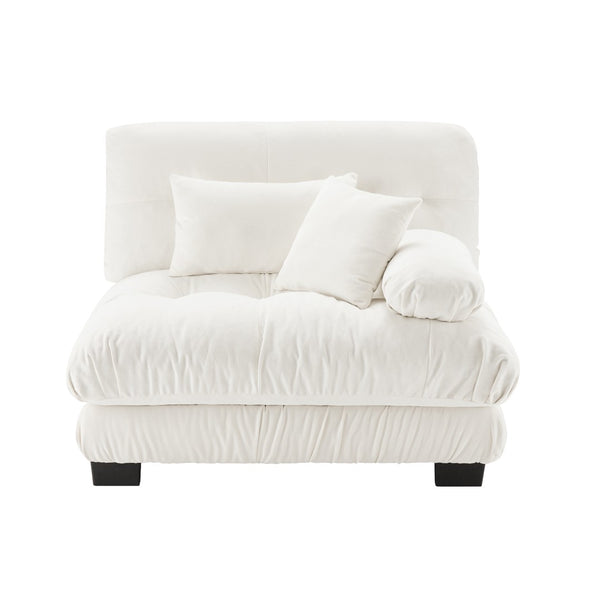 English Elm 27 Modular Rsf Sectional Sofa in Breathable Chenille with Solid Wood Frame W714P253469