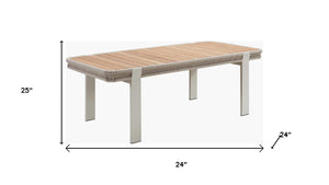 Seven Piece Solid Wood Dining Set with Six Chairs for Farmhouse Kitchen Gatherings and Meals
