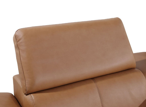 104 Inch Italian Leather Power Reclining Sofa with Usb Charging Living Room
