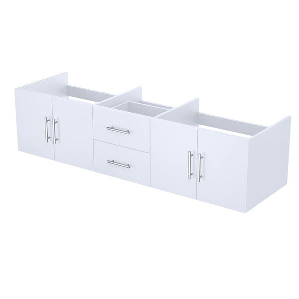 English Elm Glossy Double Bath Vanity 72" W x 22" D Glossy White Solid Wood MDF Soft-Close Drawers, Fully Assembled B2731P258519