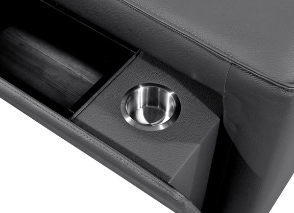 130 Inch Italian Leather Power Reclining Sofa with Usb Charging and Built-in Hidden Storage