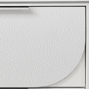 English Elm Tarian Elegant White Boucle King Bed With Led Lighting & Hidden Storage For Modern Bedrooms B2726S00292-GIGA