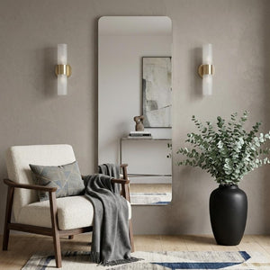 56 Inch Frameless Full Body Wall Mirror Sleek Borderless Design for Bedroom or Entryway