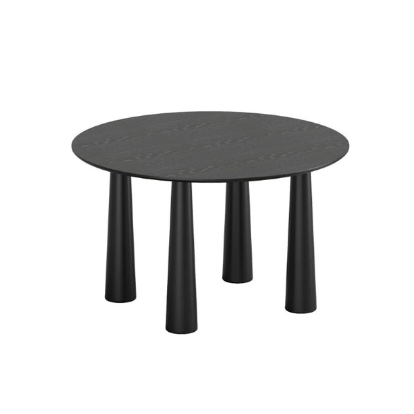 52 Inch Round Solid Wood Dining Table Sturdy Top for Modern Kitchen and Room Gatherings