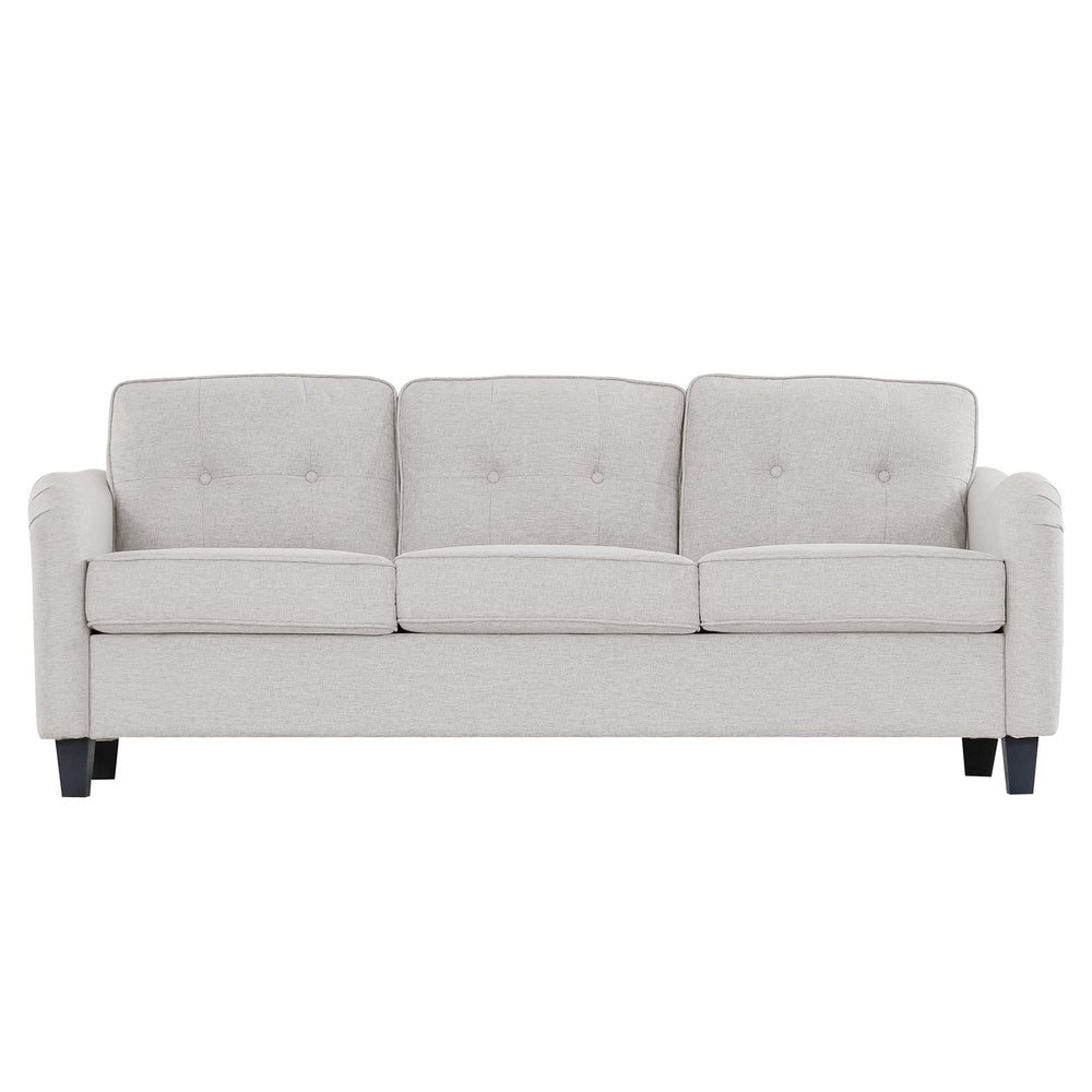 English Elm 3 Piece Living Room Sofa Set – Modern 3-Seater, 2-Seater Loveseat & Accent Armchair For Comfort W680S00083