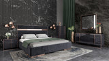 VIG Furniture Nova Domus Cartier Modern Black & Rosegold Bedroom Set VGVCCARTIER-SET