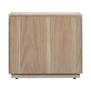 English Elm Abbey Solid Oak Two Drawer Nightstand Gray Finish Bedroom Storage Fully Assembled B2736P464853