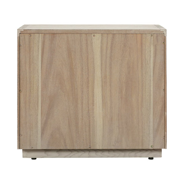 English Elm Abbey Solid Oak Two Drawer Nightstand Gray Finish Bedroom Storage Fully Assembled B2736P464853