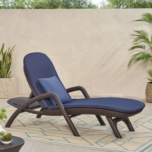 English Elm Christopher Knight Home® - Mikael Chaise Lounge With Cushion – Elegant Dark Brown Design For Ultimate Indoor & Outdoor Comfort 70798.00DNVY