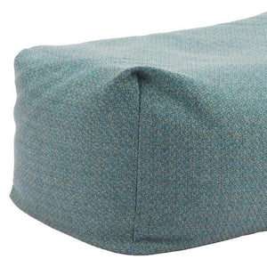 34 Inch Olefin Fabric Round Pouf Ottoman for Living Room Bohemian Floor Seating