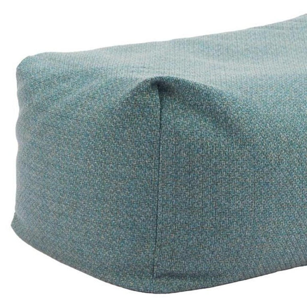 34 Inch Olefin Fabric Round Pouf Ottoman for Living Room Bohemian Floor Seating
