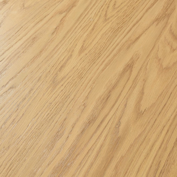 46 Inch Round Oak Wood Dining Table with Pedestal Base for Elegant Kitchen Gatherings