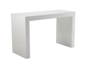 Sunpan FARO Counter Table - Sleek High-Gloss White Design for Modern Dining & Versatile Entertaining Space 112711