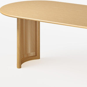 79 Inch Oval Solid Wood Dining Table with Double Pedestal Base for Large Gatherings