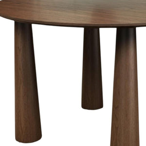 45 Inch Round Wood Dining Table Solid Top for Modern Kitchen and Casual Gatherings