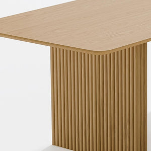 79 Inch Solid Wood Double Pedestal Dining Table for Elegant Formal Gatherings
