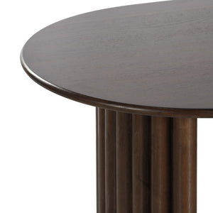 67 Inch Oval Solid Wood Dining Table with Double Pedestal Base Seats Six for Elegant Gatherings
