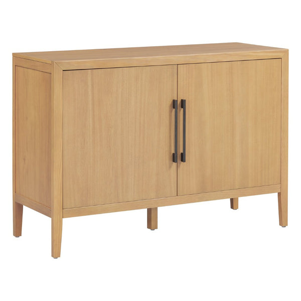 English Elm U_style Farmhouse Pine Veneer Buffet Cabinet with Double Doors for Kitchen or Entryway Natural N711P410389O