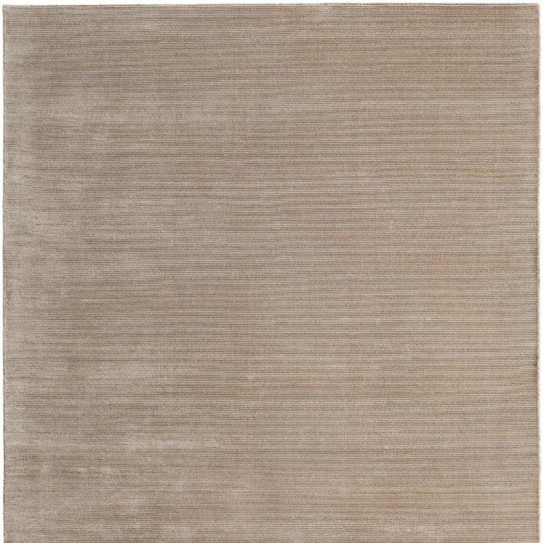 Hand Woven Nylon Area Rug Stain Resistant Tan Neutral Artisan Craft for Living Rooms