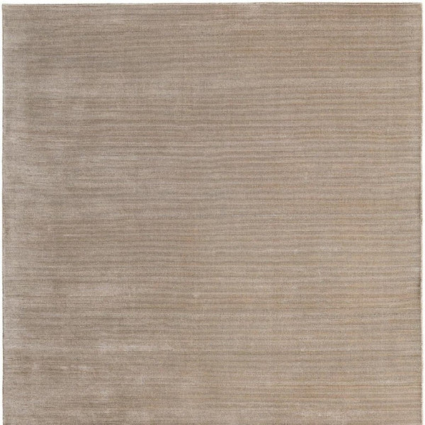 Hand Woven Nylon Area Rug Stain Resistant Tan Neutral Artisan Craft for Living Rooms