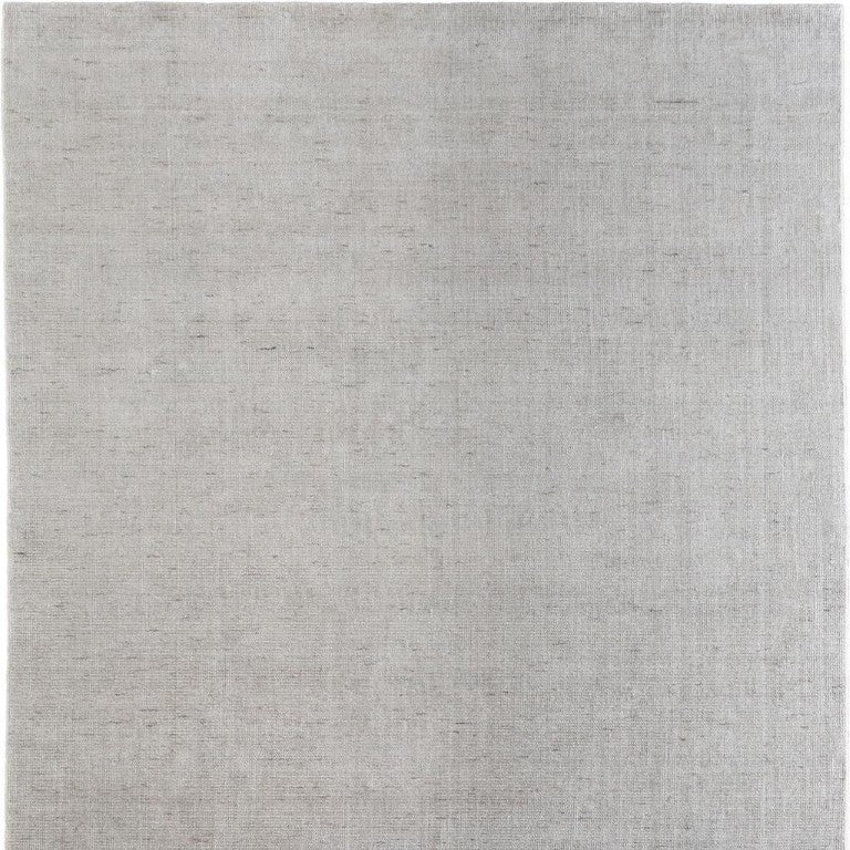 8 Foot X 10 Hand Woven Wool Blend Area Rug Artisan Gray Transitional Living Room