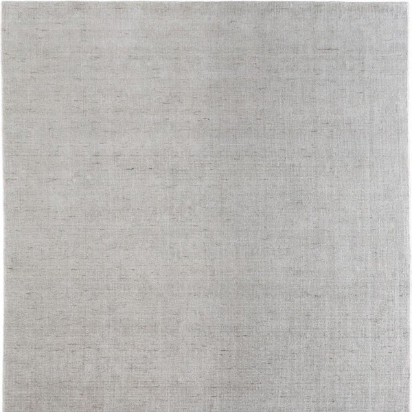 8 Foot X 10 Hand Woven Wool Blend Area Rug Artisan Gray Transitional Living Room