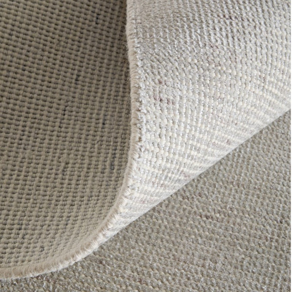 8 Foot X 10 Hand Woven Wool Blend Area Rug Artisan Gray Transitional Living Room