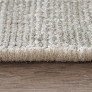 8 Foot X 10 Hand Woven Wool Blend Area Rug Artisan Gray Transitional Living Room
