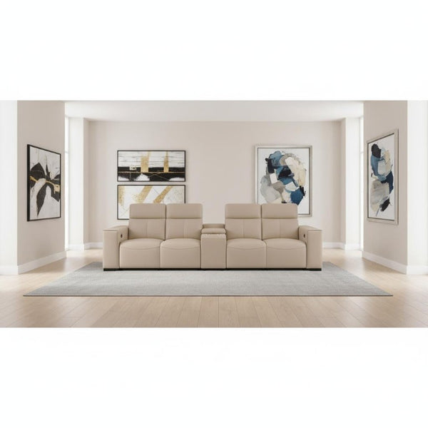Two Piece Genuine Leather Sectional Sofa Set for Sophisticated Living Spaces