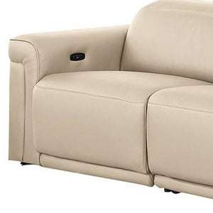 Two Piece Italian Leather Sectional Sofa Set Plush Five Seat Living Room Suite