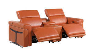 Two Piece Italian Leather Sectional Sofa Set for Luxurious Living Room Comfort