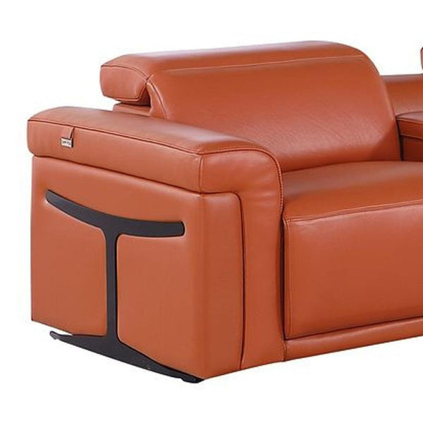 Two Piece Italian Leather Sectional Sofa Set for Luxurious Living Room Comfort
