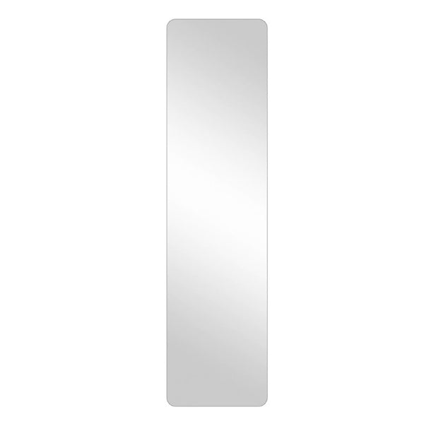 HomeRoots 59 Inch Frameless Full Length Wall Mirror with Silver Finish for Bedroom or Entryway 721655