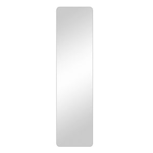 59 Inch Frameless Full Length Wall Mirror with Silver Finish for Bedroom or Entryway