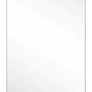59 Inch Frameless Full Length Wall Mirror with Silver Finish for Bedroom or Entryway