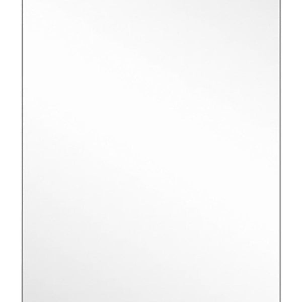 59 Inch Frameless Full Length Wall Mirror with Silver Finish for Bedroom or Entryway