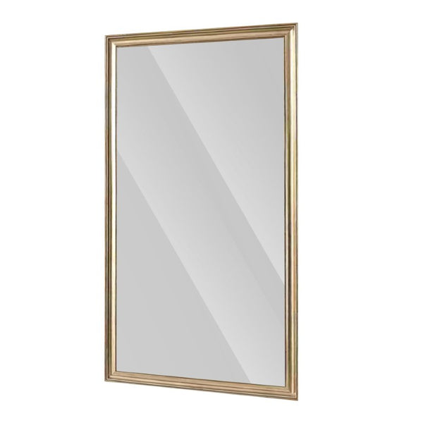 71 Inch Golden Brown Solid Wood Full Length Mirror Dual Mount Leaning or Wall Style