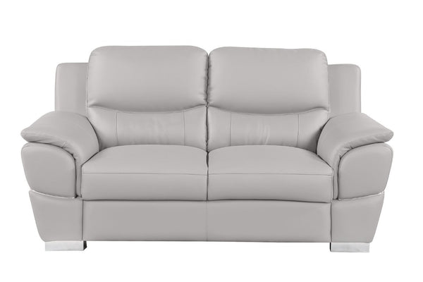 Three Piece Leather Sectional Sofa Set Spacious Six Seat Living Room Seating