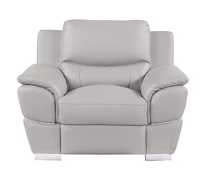 Three Piece Leather Sectional Sofa Set Spacious Six Seat Living Room Seating