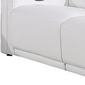 Three Piece Italian Leather Sofa Set Seating Six in a Modern Living Room