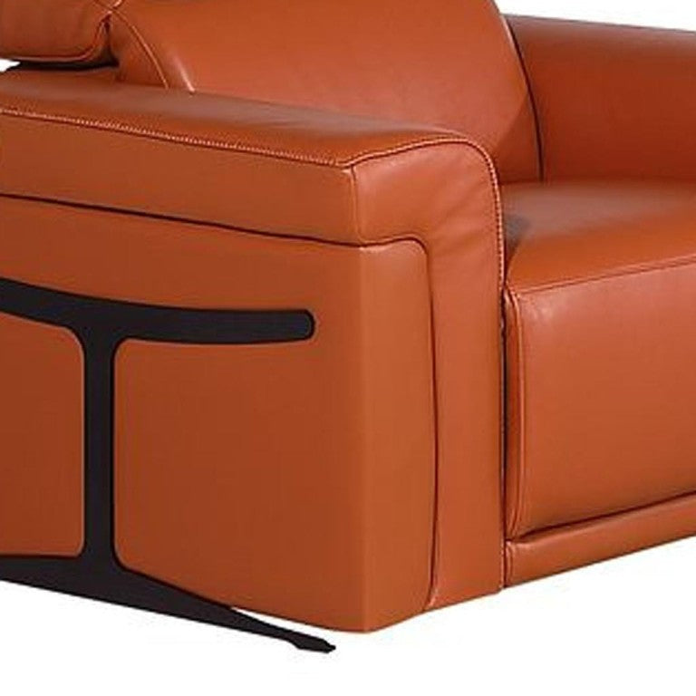 Three Piece Italian Leather Sectional Sofa Set Luxurious Six Seat Living Room Suite