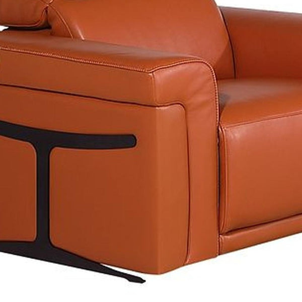 Three Piece Italian Leather Sectional Sofa Set Luxurious Six Seat Living Room Suite