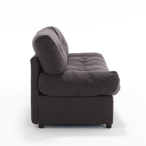 English Elm Cloud Style Sofa - Plush Teddy Velvet 2-Seater Couch For Cozy Living Room & Apartment Spaces W2705S00001-GIGA