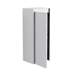 English Elm 12" Bathroom Side Cabinet - Space-Saving Wall-Mount Design With Soft-Close Doors & Modern Style W999P248644