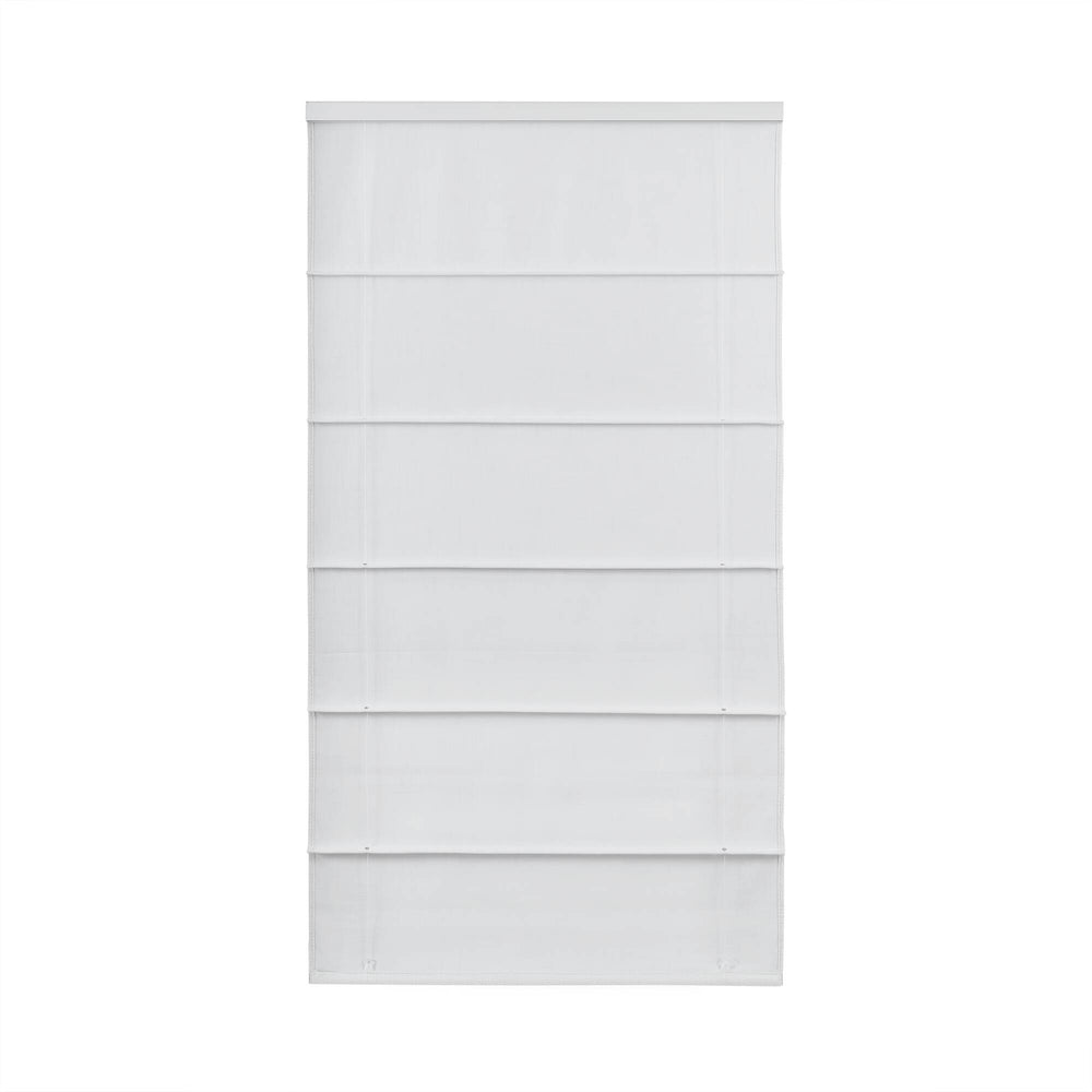 English Elm 1 Roman Shade 35x64" Total Blackout Cordless Polyester Roman Shade with Weighted Hem and Hardware White 6.29 L x 9.25 W x 8.07 H B035P319843